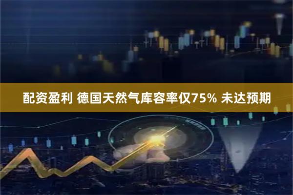 配资盈利 德国天然气库容率仅75% 未达预期